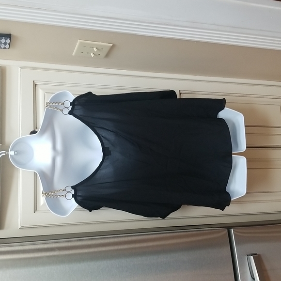 Toto Collection Chain Shoulder Strap Blouse - Picture 3 of 8